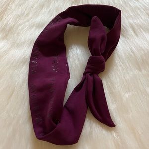 ATHLETA Headband with Bow, Deep Purple